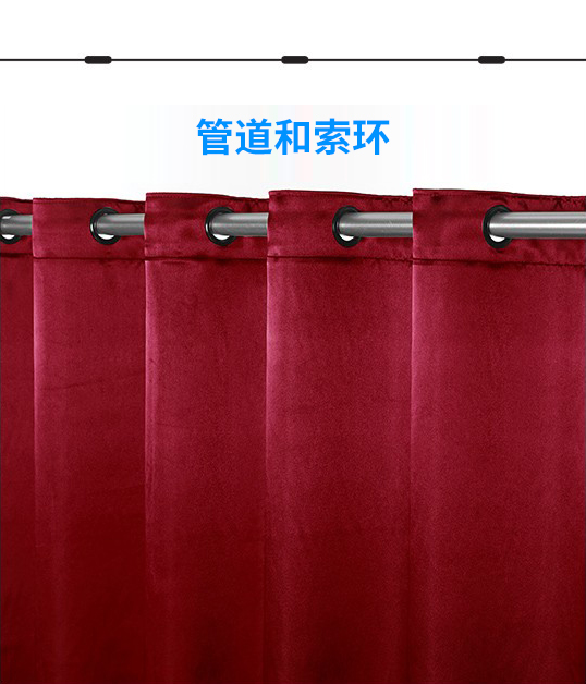 箱形\平行\刀形\捏形\按扣軌道等舞臺阻燃幕布褶皺類型概述介紹(附圖)